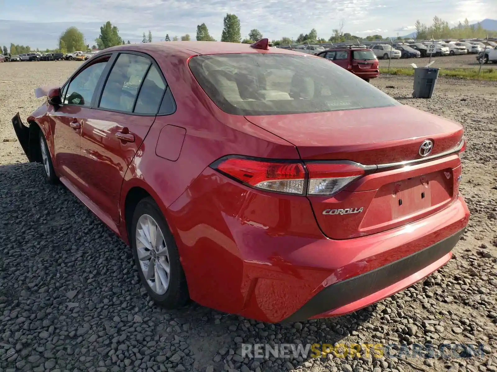 3 Photograph of a damaged car JTDHPRAE2LJ049339 TOYOTA COROLLA 2020