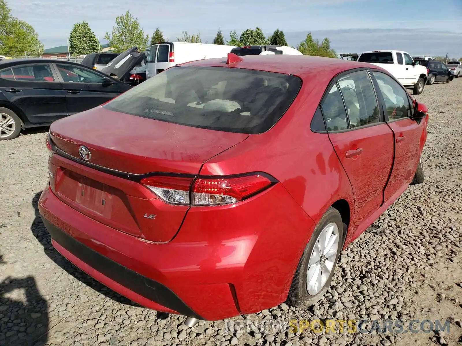 4 Photograph of a damaged car JTDHPRAE2LJ049339 TOYOTA COROLLA 2020