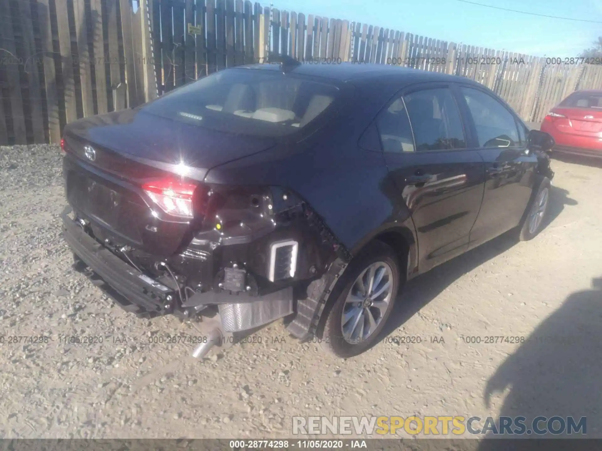 4 Photograph of a damaged car JTDHPRAE2LJ052905 TOYOTA COROLLA 2020