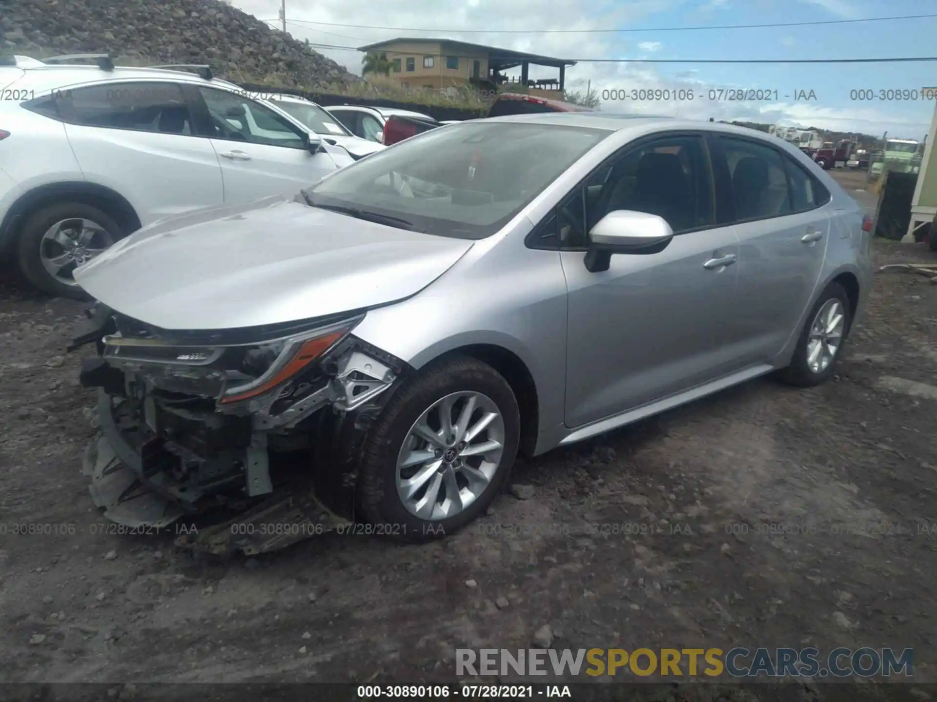 2 Photograph of a damaged car JTDHPRAE2LJ055612 TOYOTA COROLLA 2020