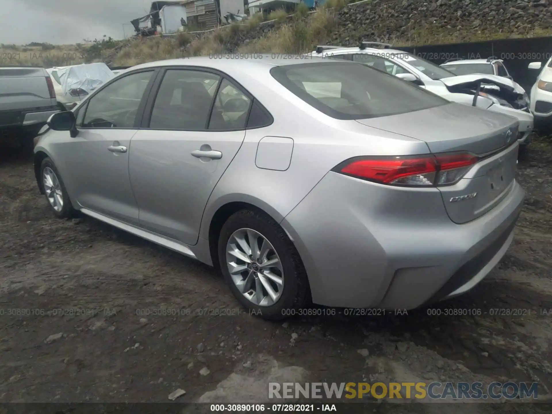 3 Photograph of a damaged car JTDHPRAE2LJ055612 TOYOTA COROLLA 2020