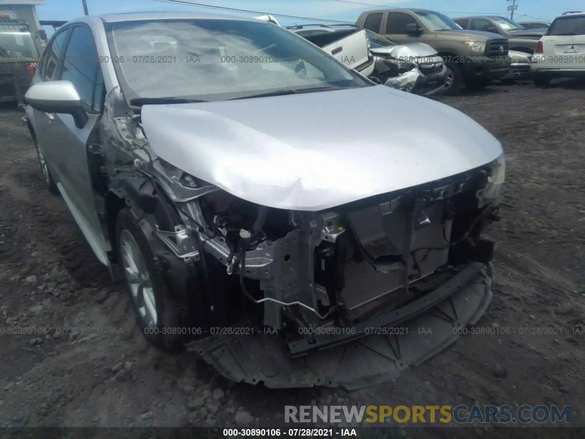 6 Photograph of a damaged car JTDHPRAE2LJ055612 TOYOTA COROLLA 2020