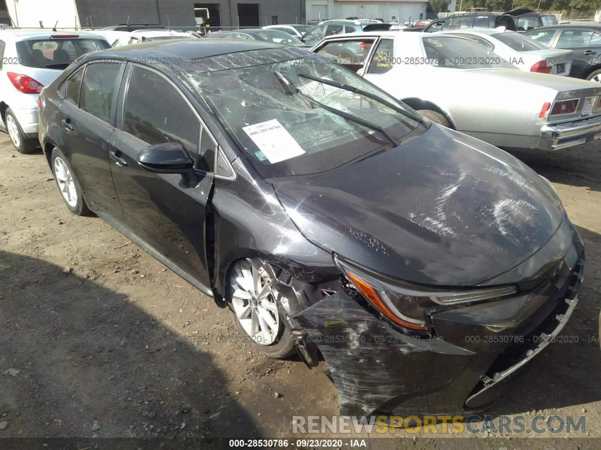 1 Photograph of a damaged car JTDHPRAE2LJ060437 TOYOTA COROLLA 2020