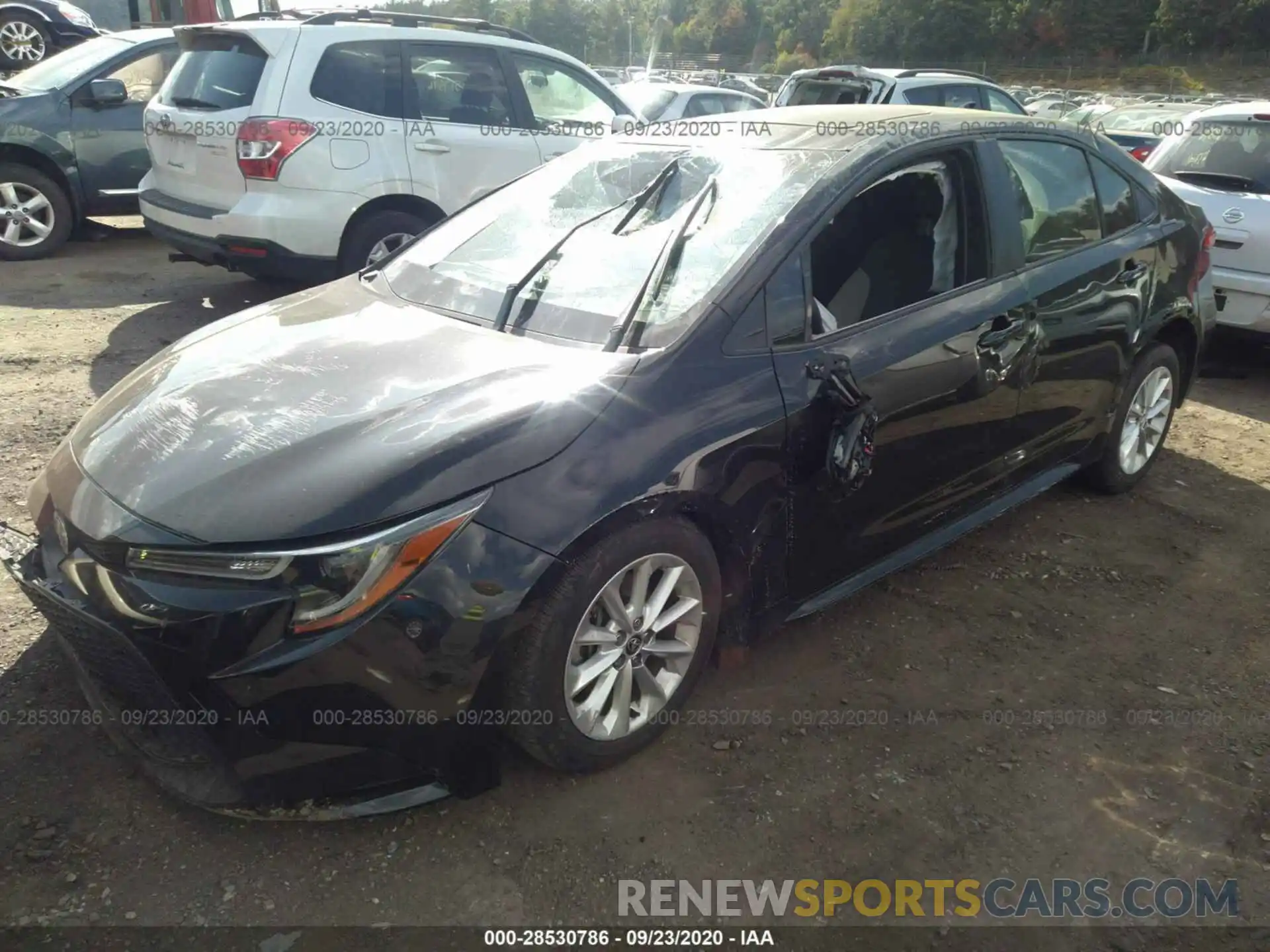 2 Photograph of a damaged car JTDHPRAE2LJ060437 TOYOTA COROLLA 2020