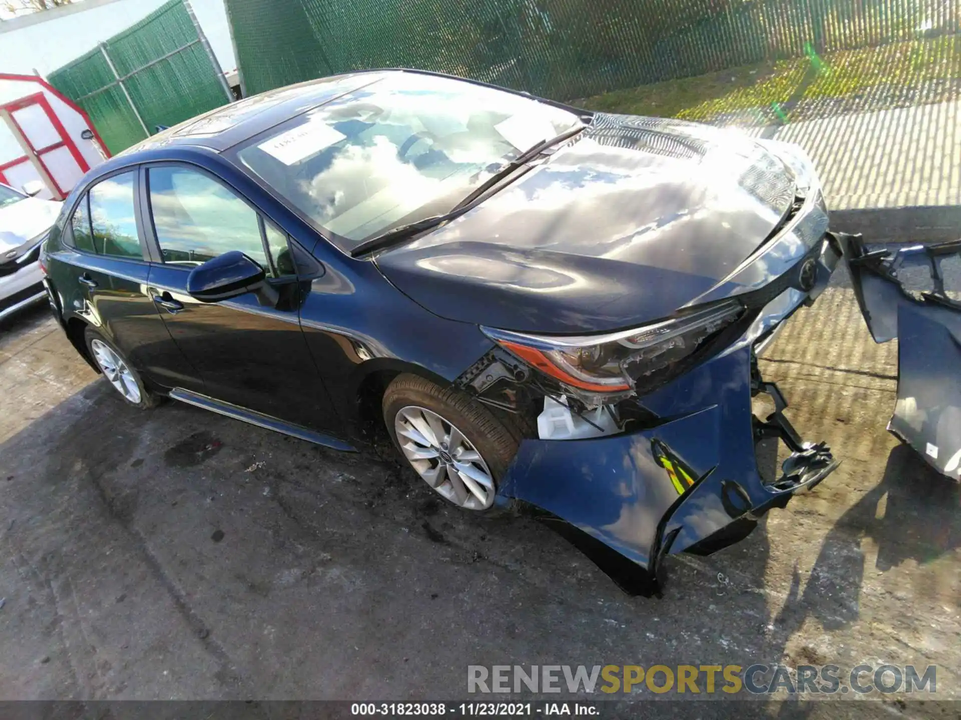 1 Photograph of a damaged car JTDHPRAE2LJ060972 TOYOTA COROLLA 2020