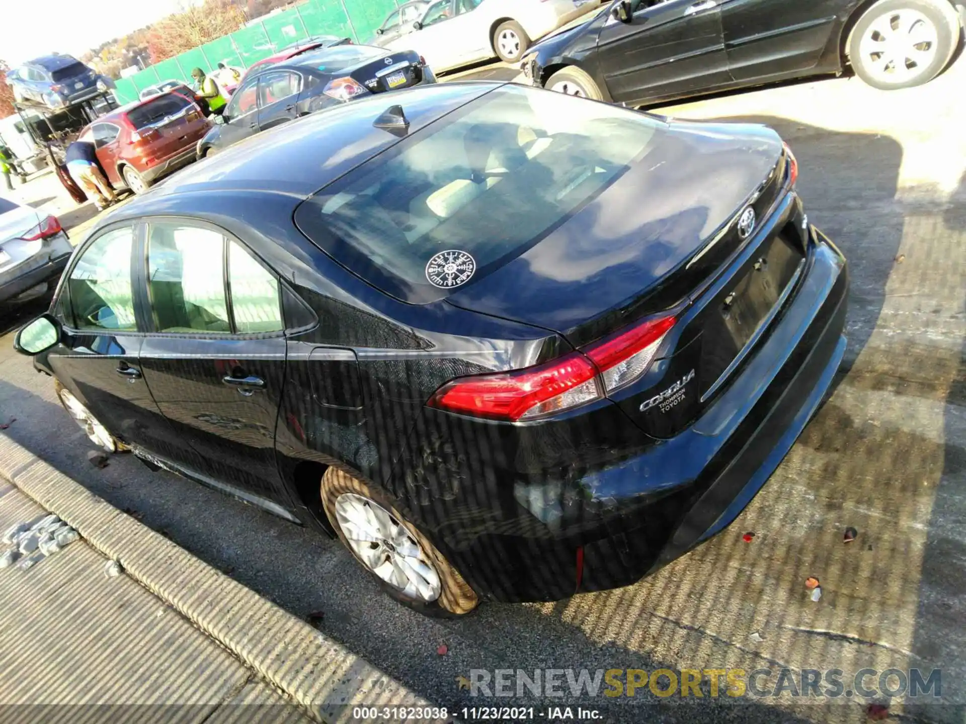 3 Photograph of a damaged car JTDHPRAE2LJ060972 TOYOTA COROLLA 2020