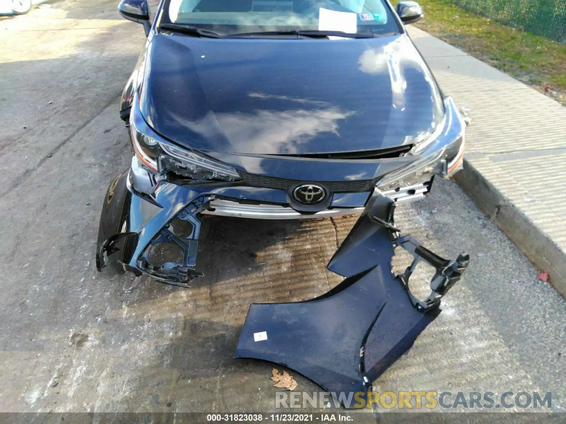 6 Photograph of a damaged car JTDHPRAE2LJ060972 TOYOTA COROLLA 2020