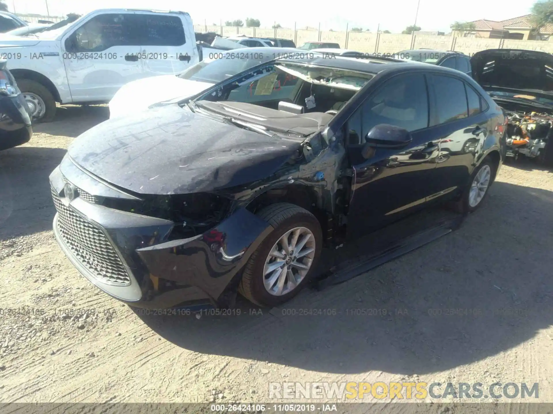 2 Photograph of a damaged car JTDHPRAE2LJ063287 TOYOTA COROLLA 2020