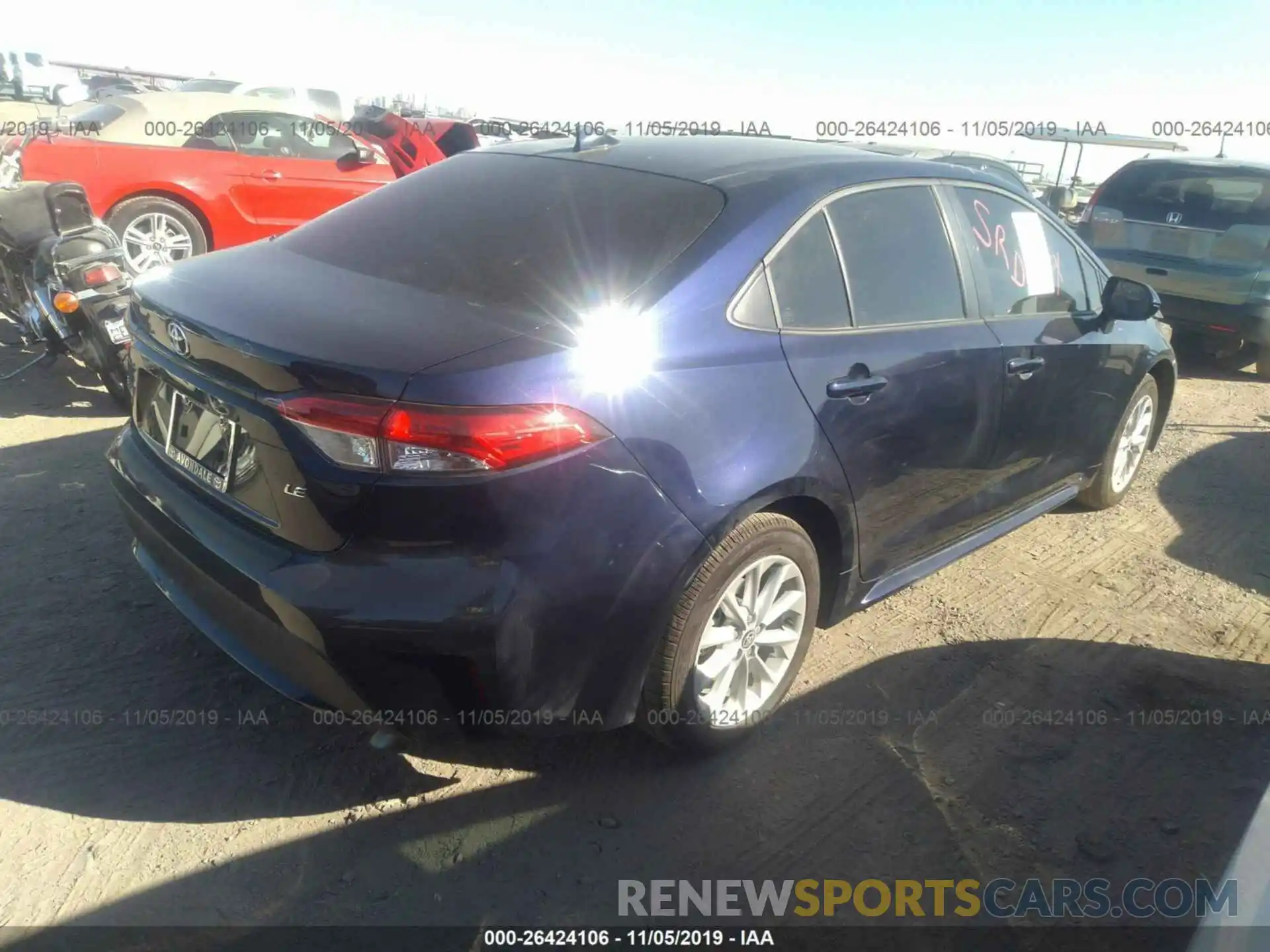 4 Photograph of a damaged car JTDHPRAE2LJ063287 TOYOTA COROLLA 2020