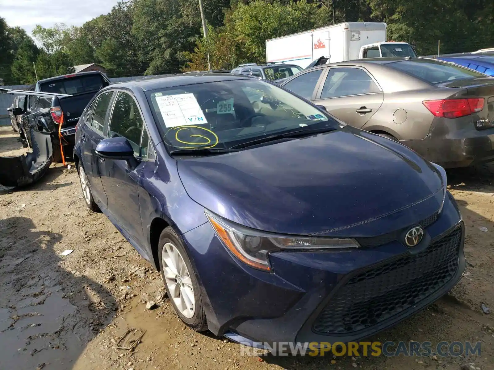 1 Photograph of a damaged car JTDHPRAE2LJ064102 TOYOTA COROLLA 2020