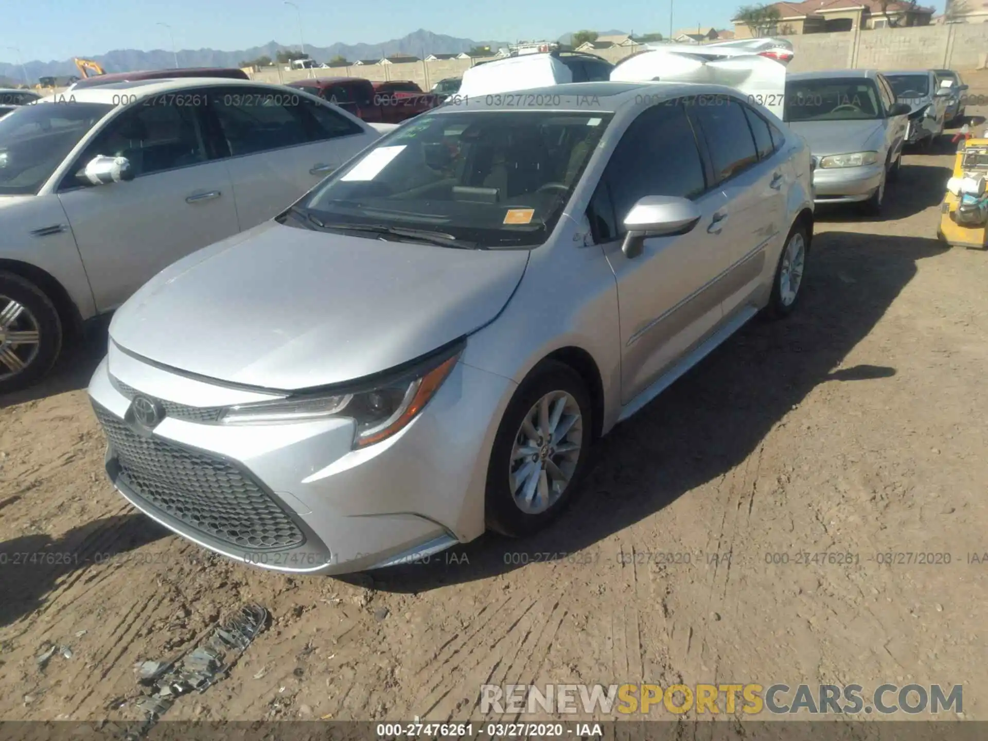 2 Photograph of a damaged car JTDHPRAE2LJ069011 TOYOTA COROLLA 2020