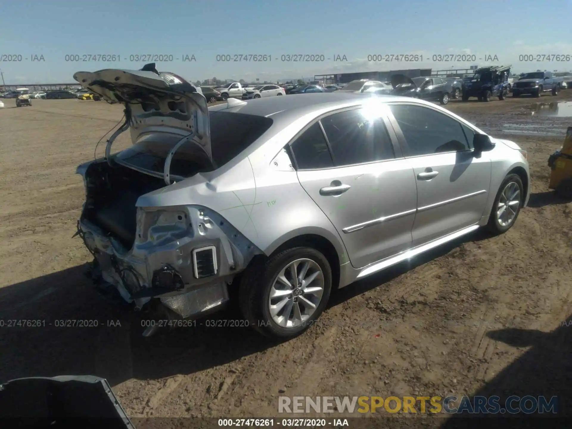 4 Photograph of a damaged car JTDHPRAE2LJ069011 TOYOTA COROLLA 2020