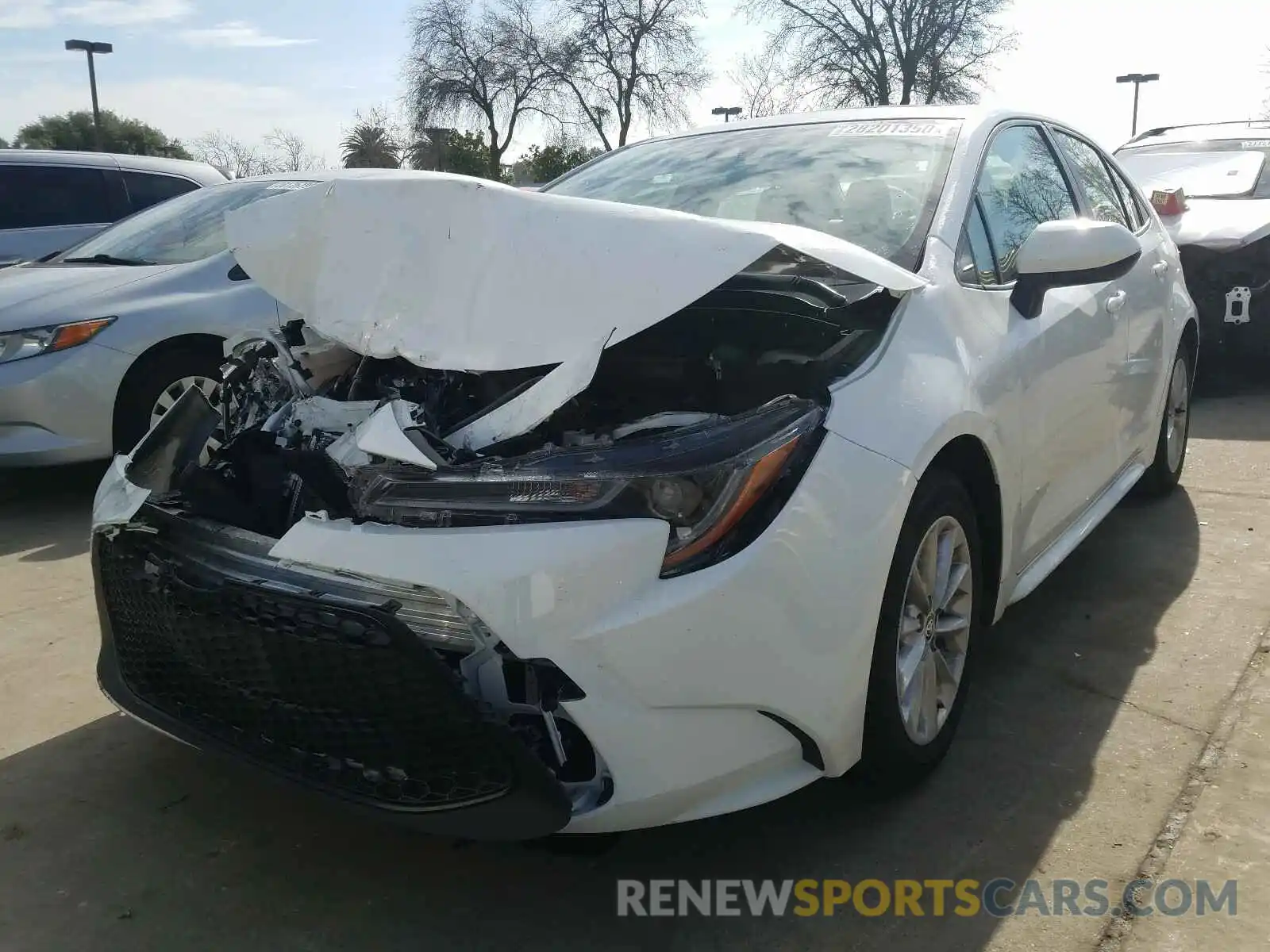 2 Photograph of a damaged car JTDHPRAE3LJ000585 TOYOTA COROLLA 2020