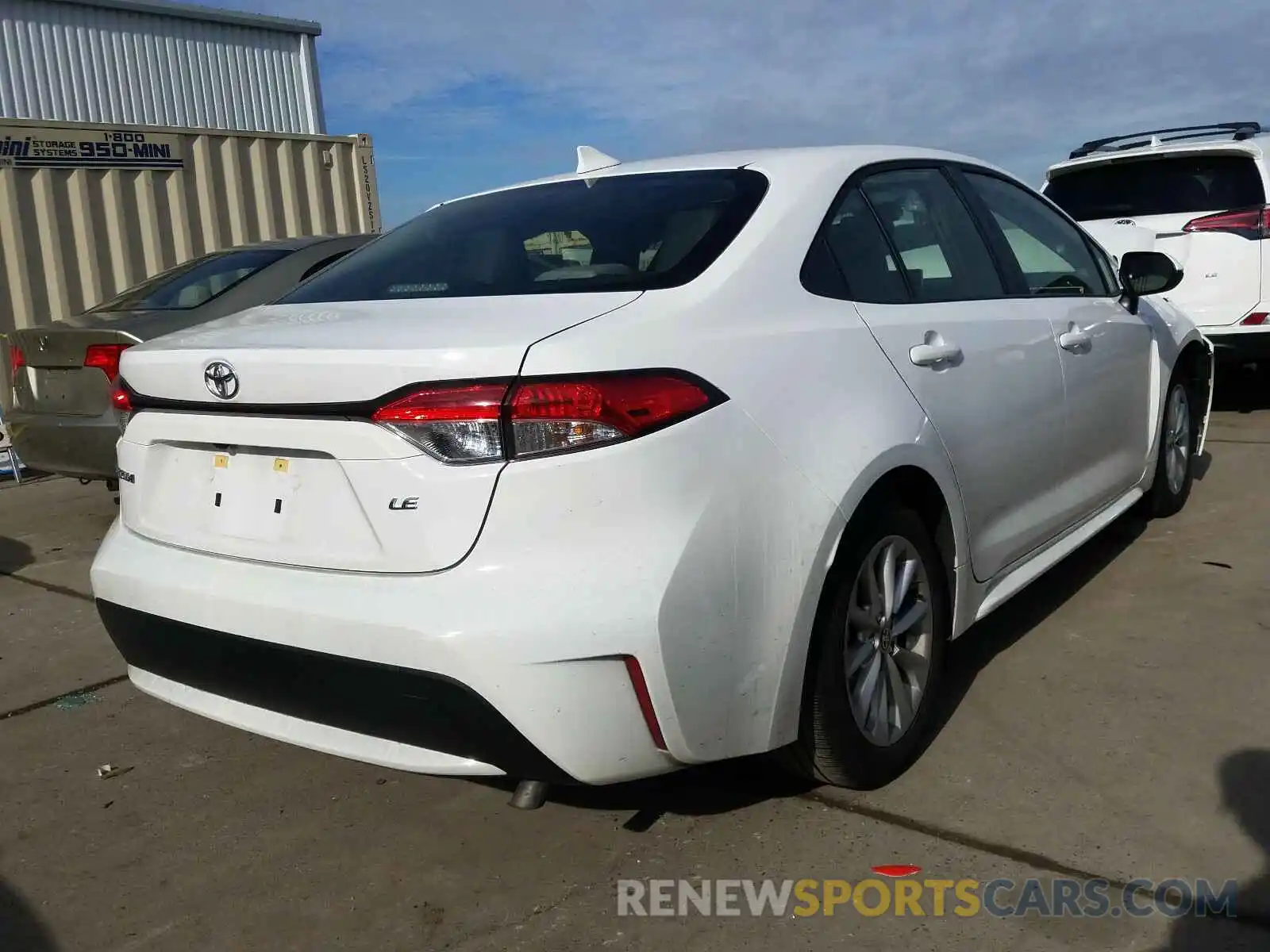 4 Photograph of a damaged car JTDHPRAE3LJ000585 TOYOTA COROLLA 2020