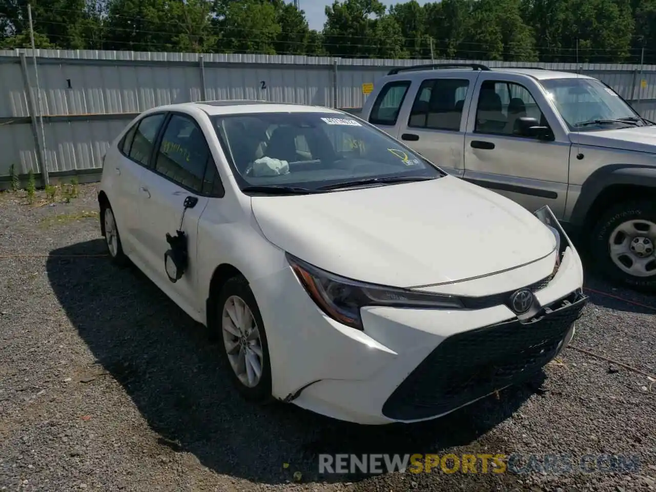 1 Photograph of a damaged car JTDHPRAE3LJ002238 TOYOTA COROLLA 2020