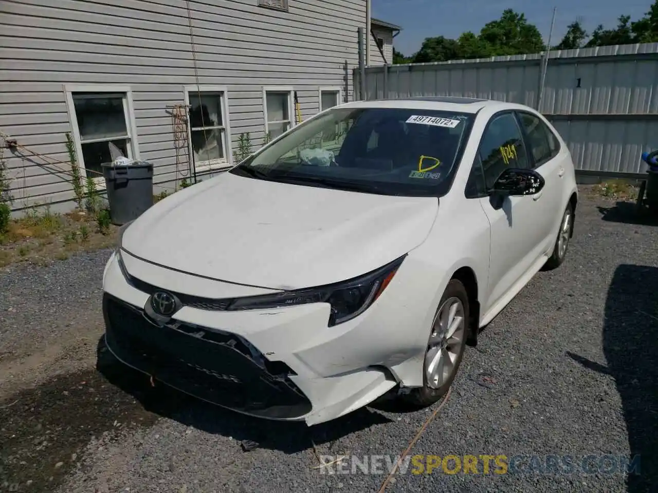 2 Photograph of a damaged car JTDHPRAE3LJ002238 TOYOTA COROLLA 2020