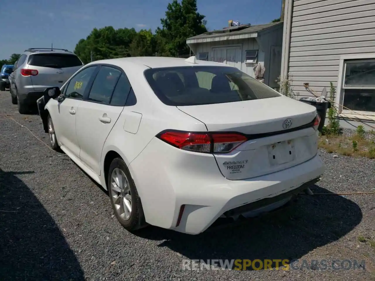 3 Photograph of a damaged car JTDHPRAE3LJ002238 TOYOTA COROLLA 2020