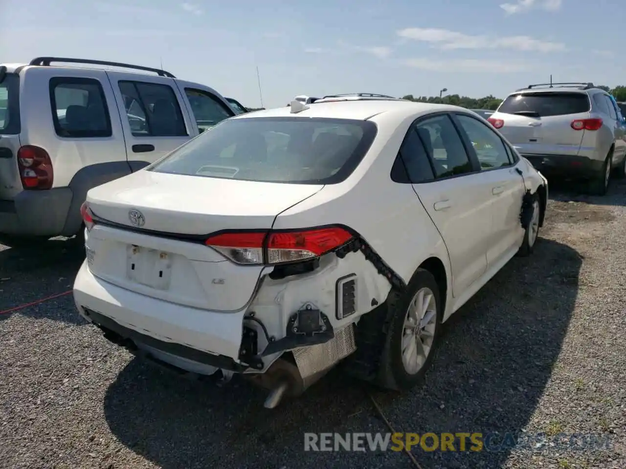 4 Photograph of a damaged car JTDHPRAE3LJ002238 TOYOTA COROLLA 2020