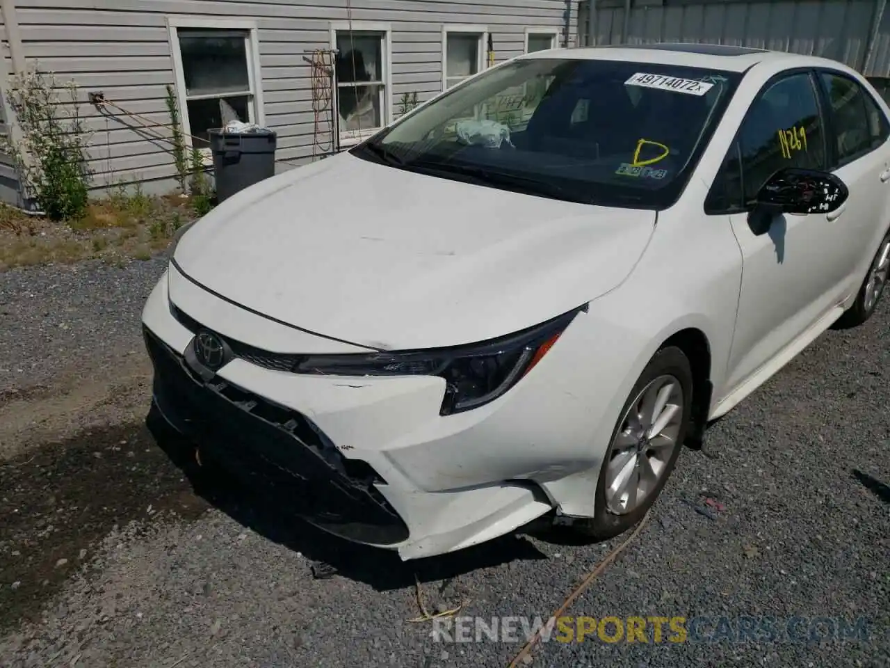 9 Photograph of a damaged car JTDHPRAE3LJ002238 TOYOTA COROLLA 2020