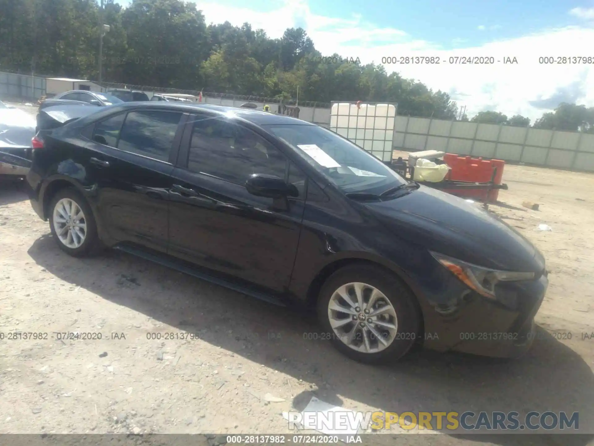 1 Photograph of a damaged car JTDHPRAE3LJ004359 TOYOTA COROLLA 2020