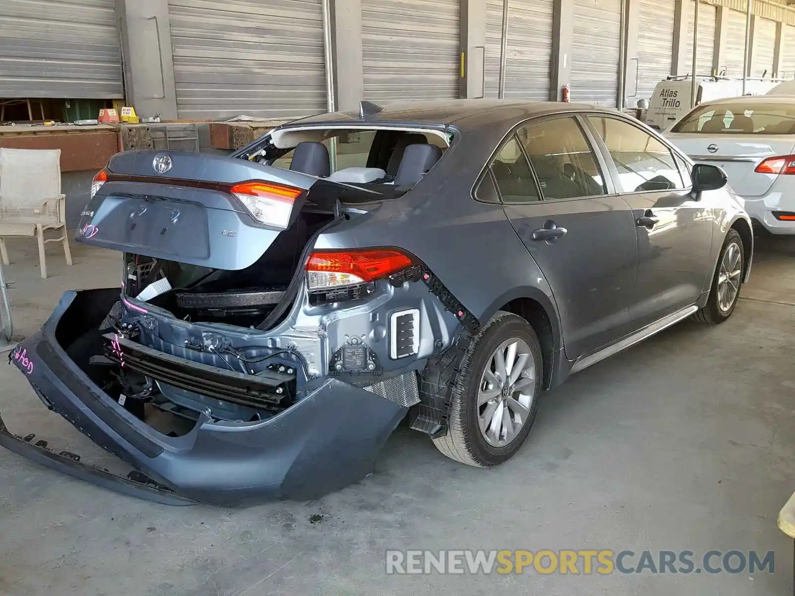 4 Photograph of a damaged car JTDHPRAE3LJ007083 TOYOTA COROLLA 2020