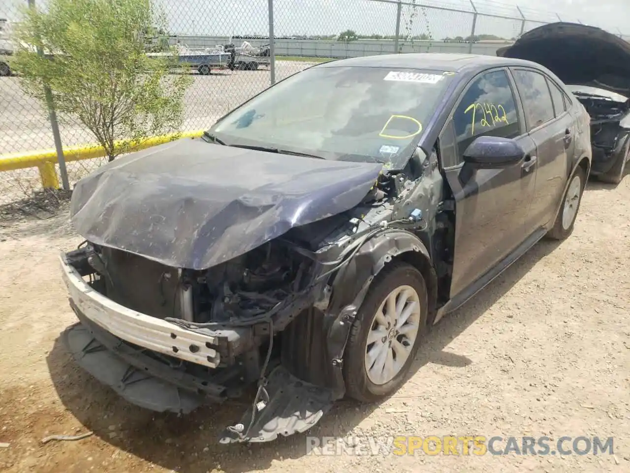 2 Photograph of a damaged car JTDHPRAE3LJ008007 TOYOTA COROLLA 2020