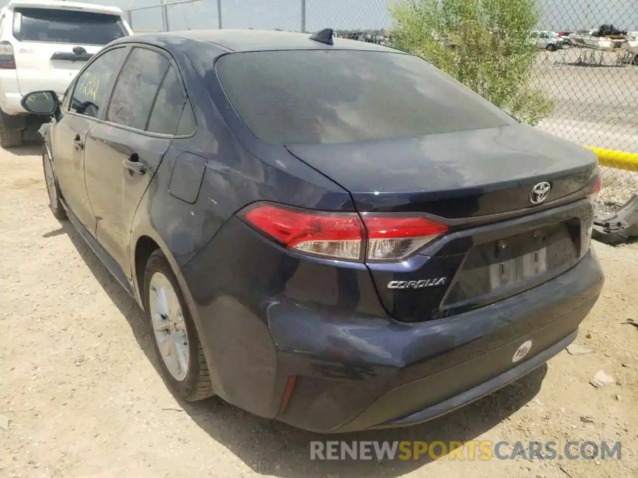 3 Photograph of a damaged car JTDHPRAE3LJ008007 TOYOTA COROLLA 2020