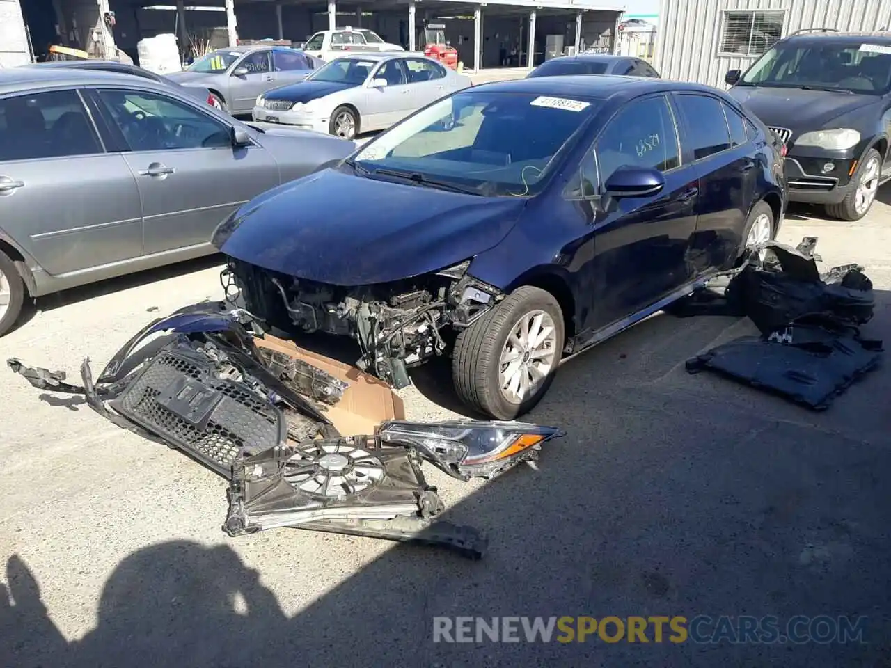 2 Photograph of a damaged car JTDHPRAE3LJ008041 TOYOTA COROLLA 2020