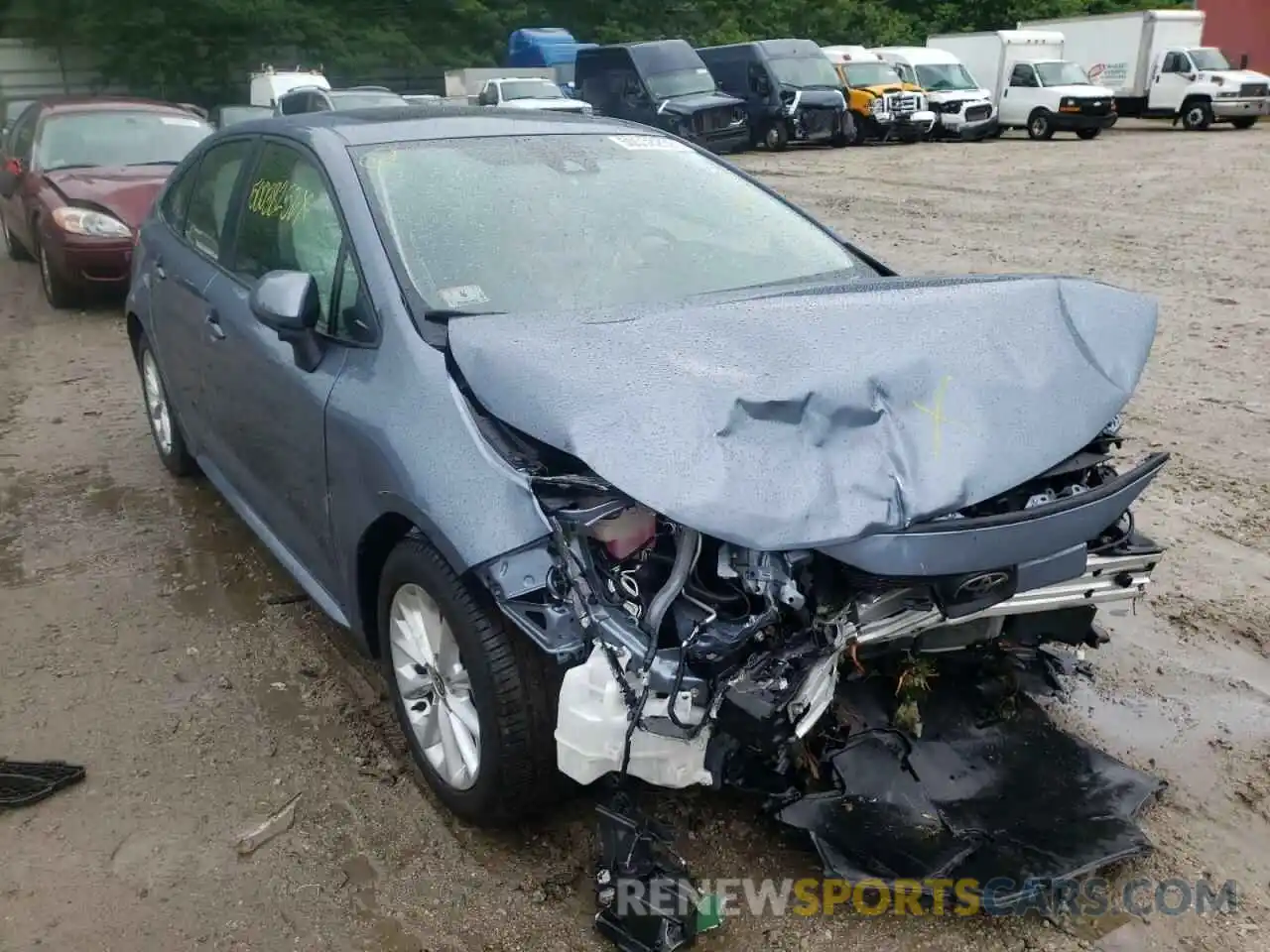 1 Photograph of a damaged car JTDHPRAE3LJ011540 TOYOTA COROLLA 2020