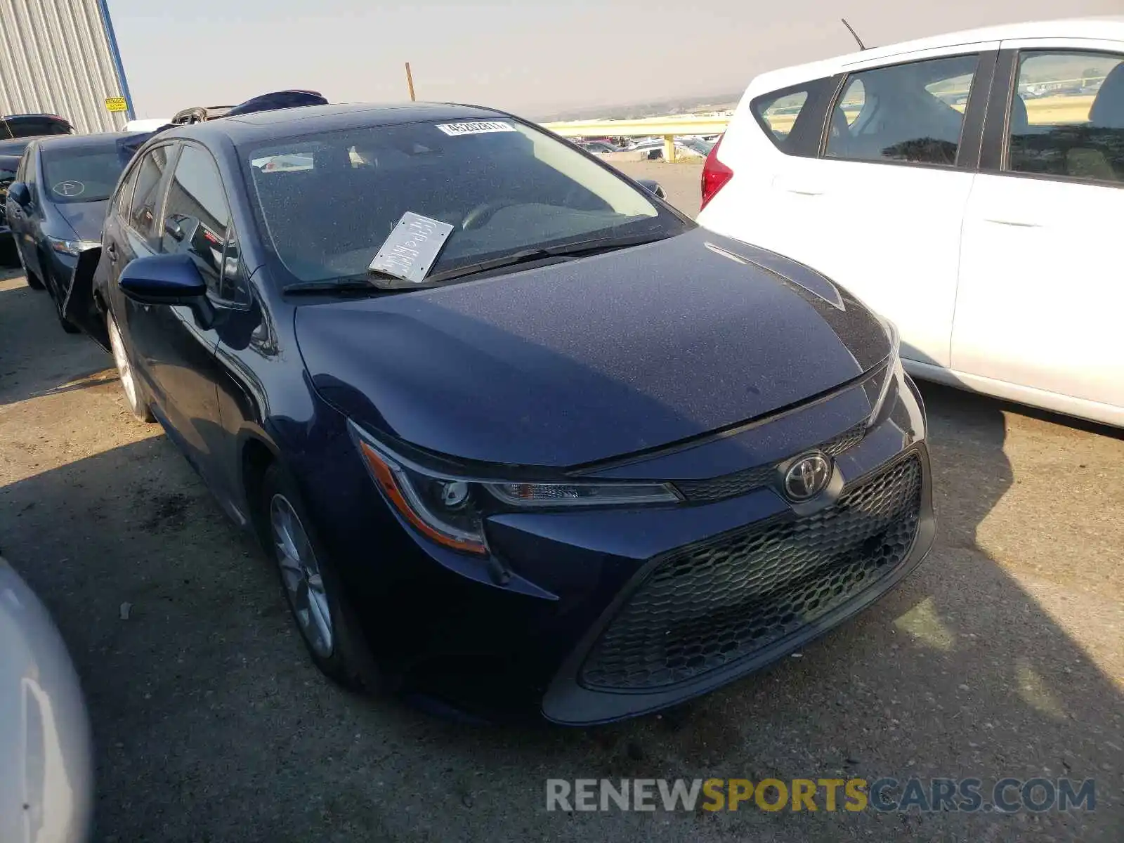 1 Photograph of a damaged car JTDHPRAE3LJ016186 TOYOTA COROLLA 2020