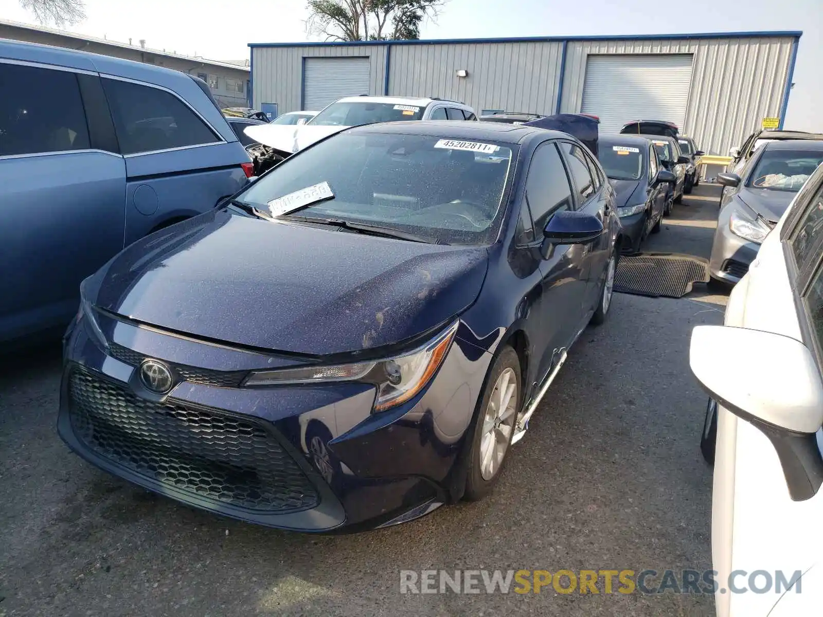 2 Photograph of a damaged car JTDHPRAE3LJ016186 TOYOTA COROLLA 2020