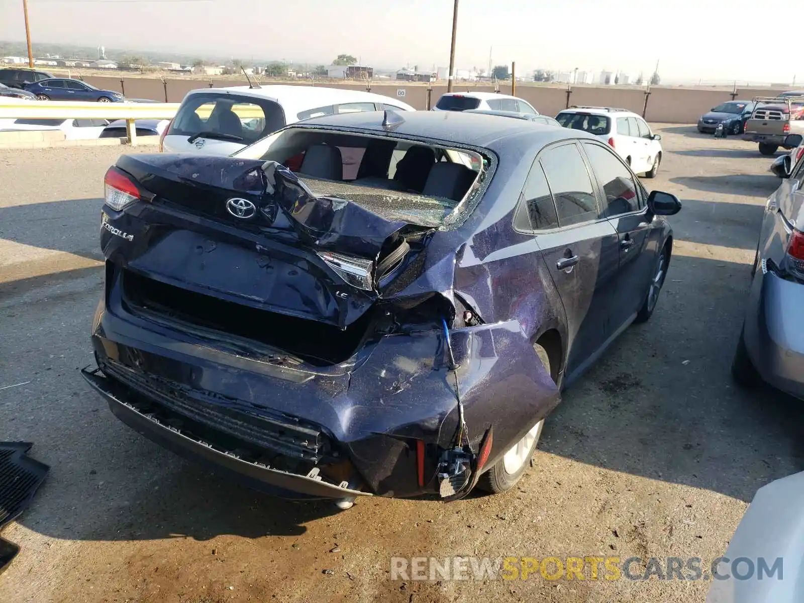 4 Photograph of a damaged car JTDHPRAE3LJ016186 TOYOTA COROLLA 2020