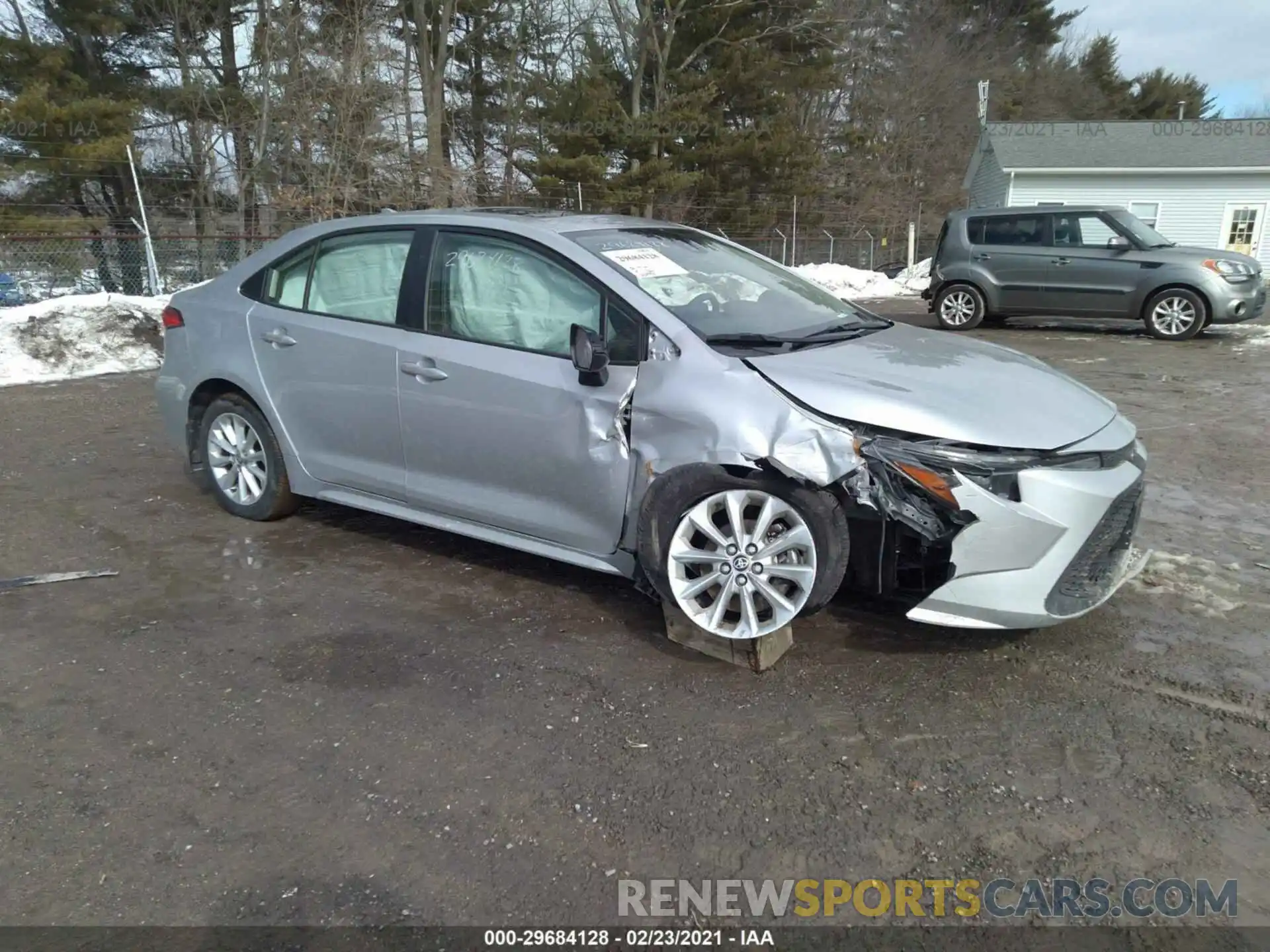 1 Photograph of a damaged car JTDHPRAE3LJ016348 TOYOTA COROLLA 2020