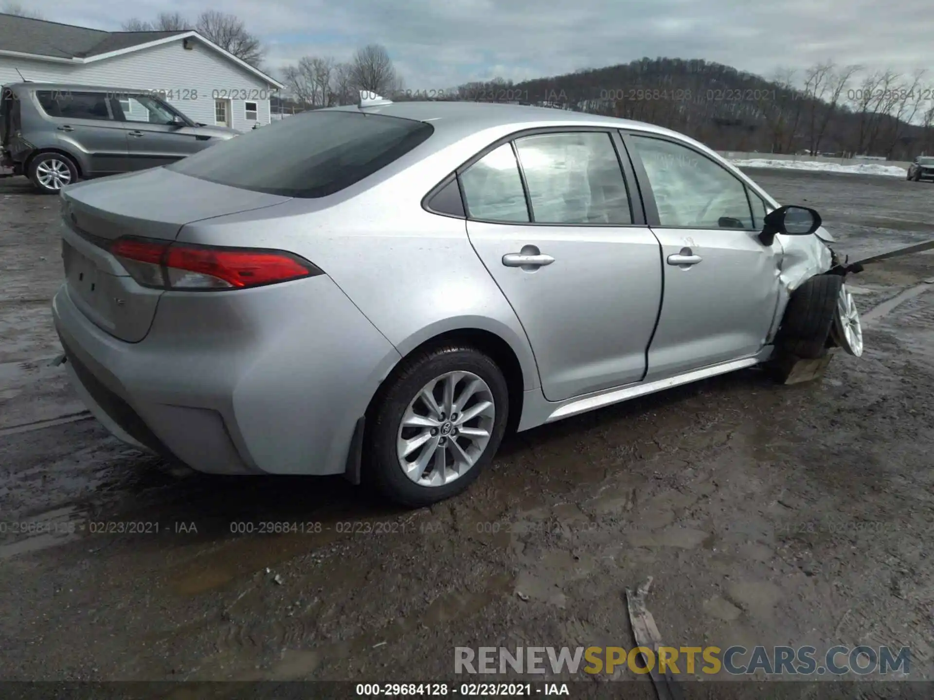 4 Photograph of a damaged car JTDHPRAE3LJ016348 TOYOTA COROLLA 2020