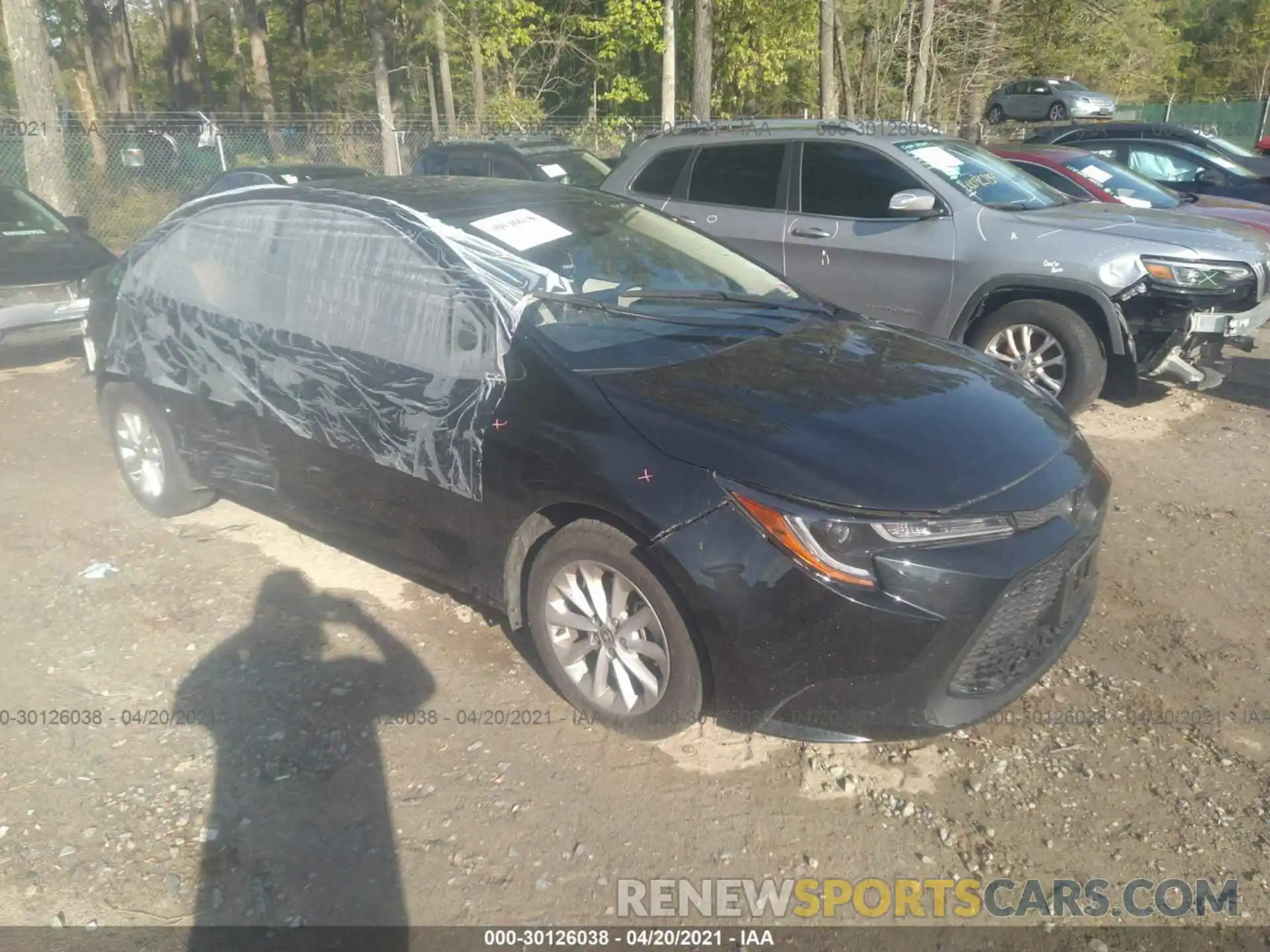 1 Photograph of a damaged car JTDHPRAE3LJ017581 TOYOTA COROLLA 2020