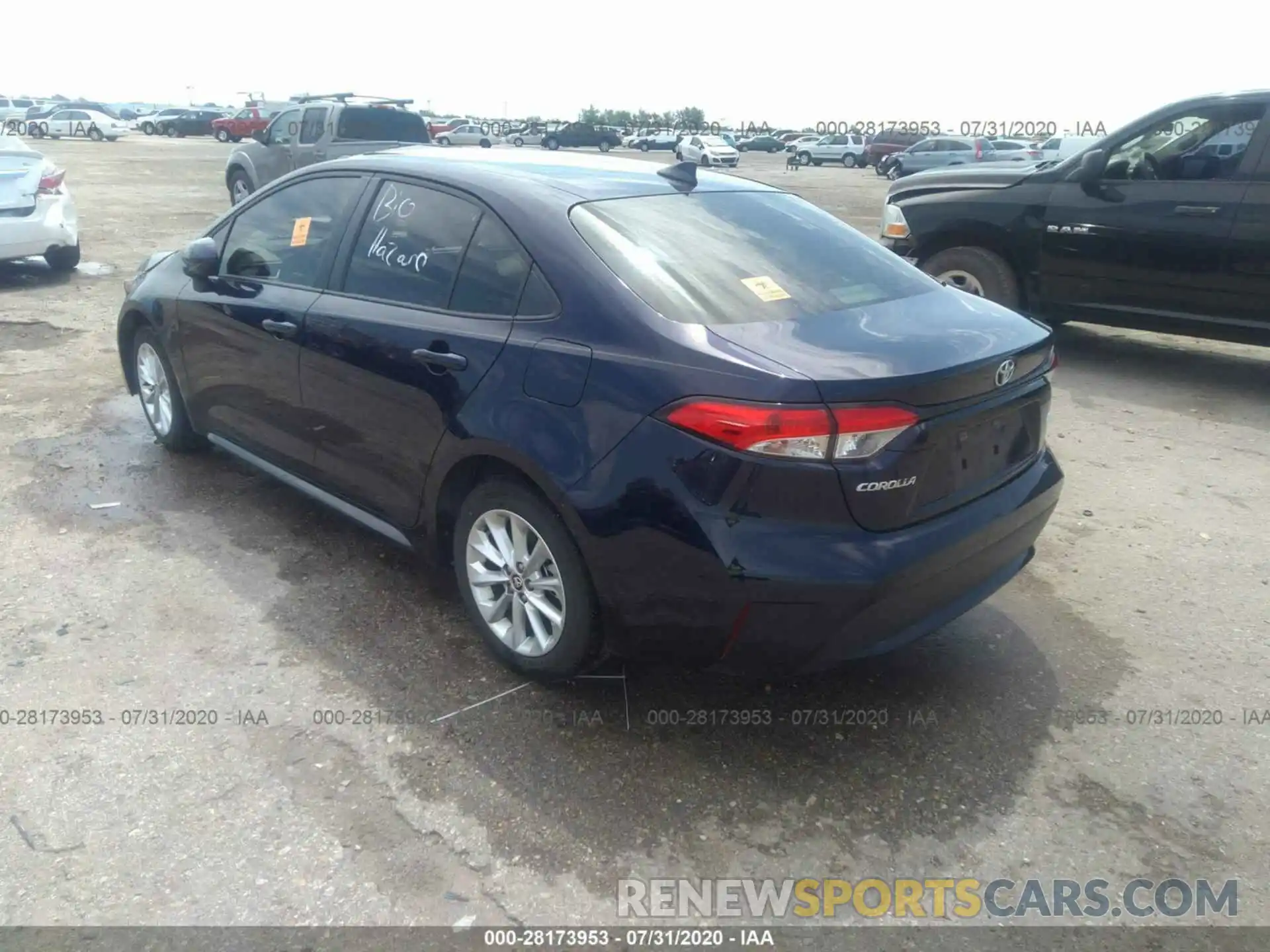 3 Photograph of a damaged car JTDHPRAE3LJ024322 TOYOTA COROLLA 2020