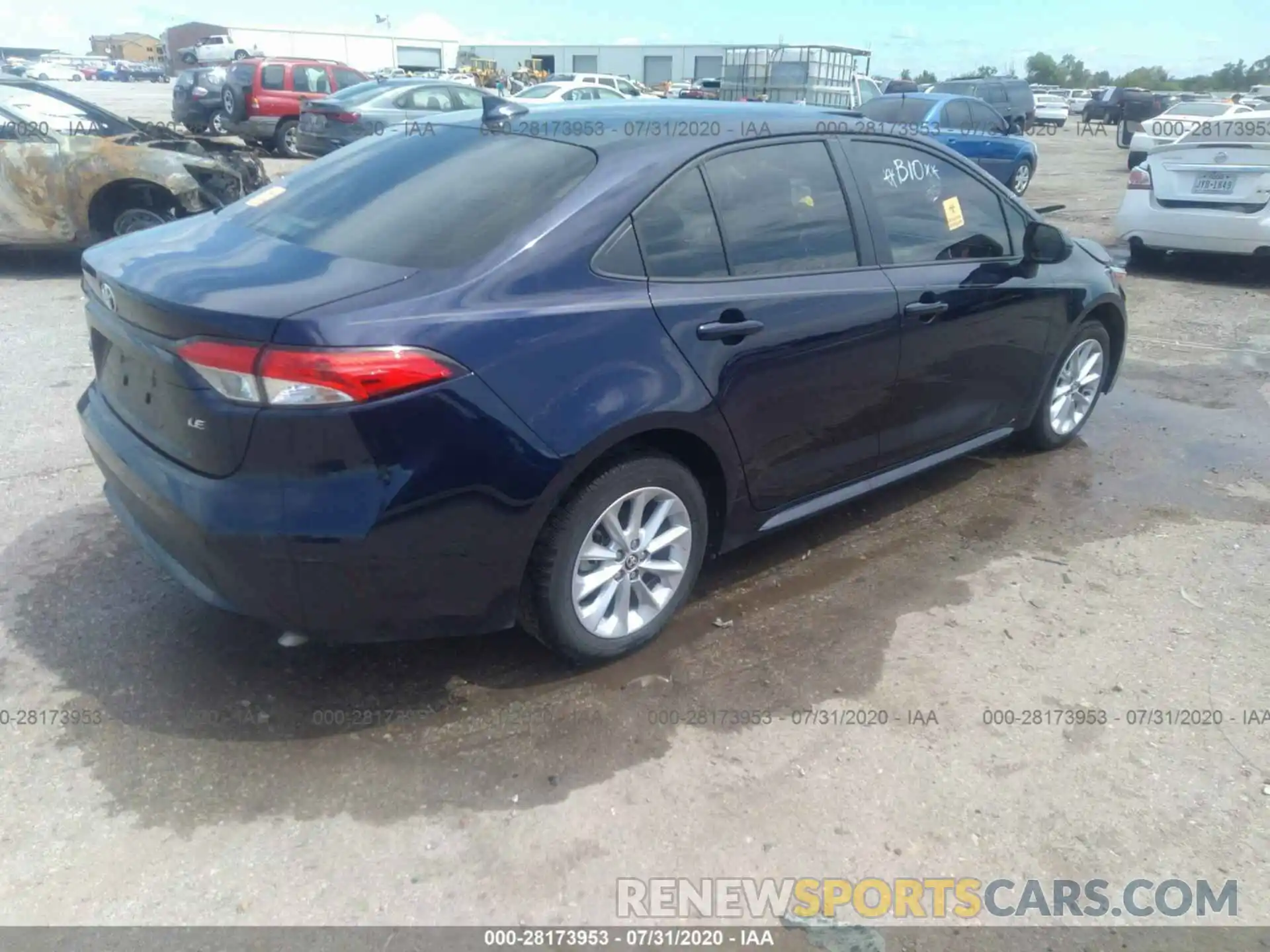 4 Photograph of a damaged car JTDHPRAE3LJ024322 TOYOTA COROLLA 2020