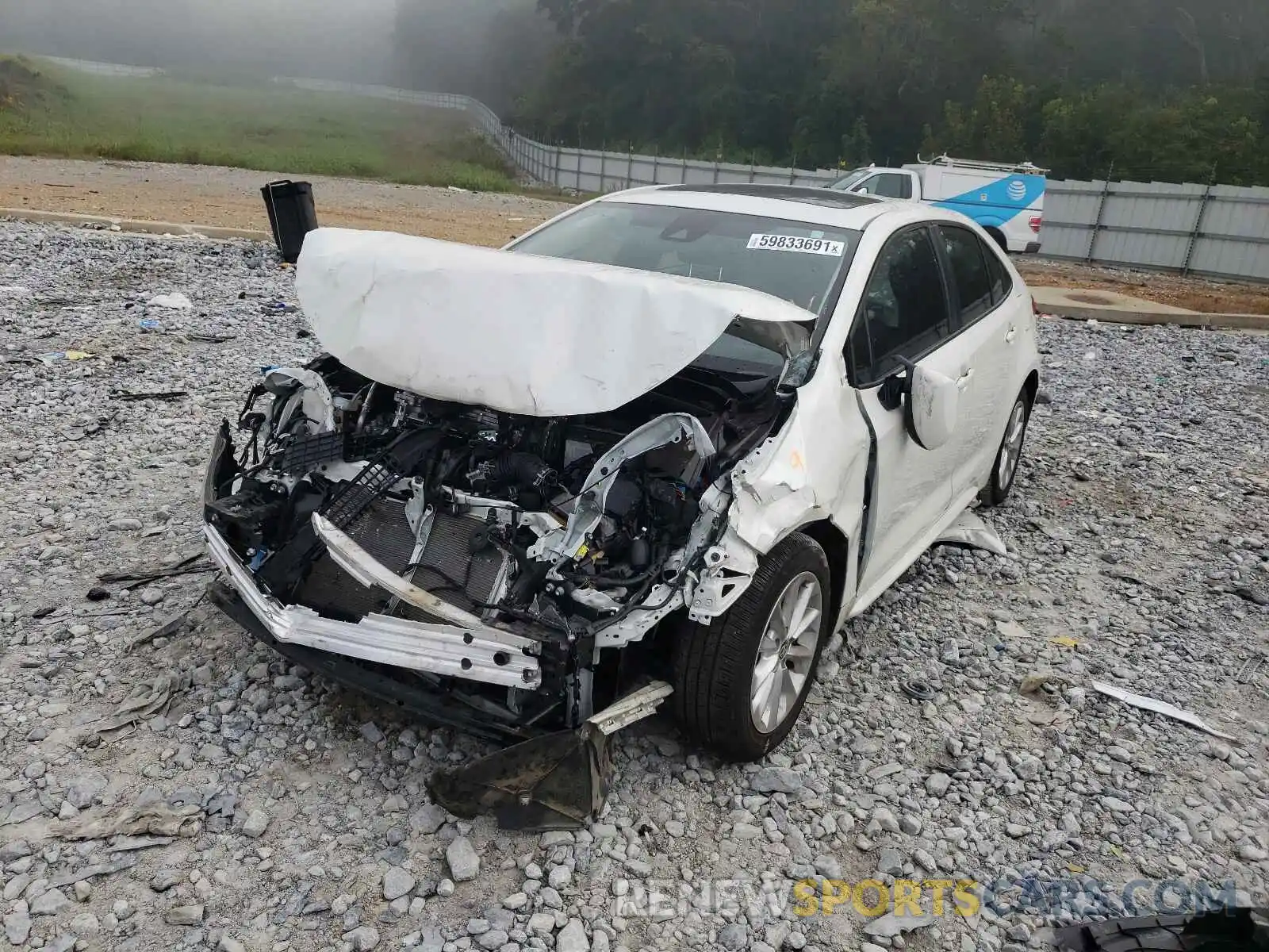 2 Photograph of a damaged car JTDHPRAE3LJ029729 TOYOTA COROLLA 2020