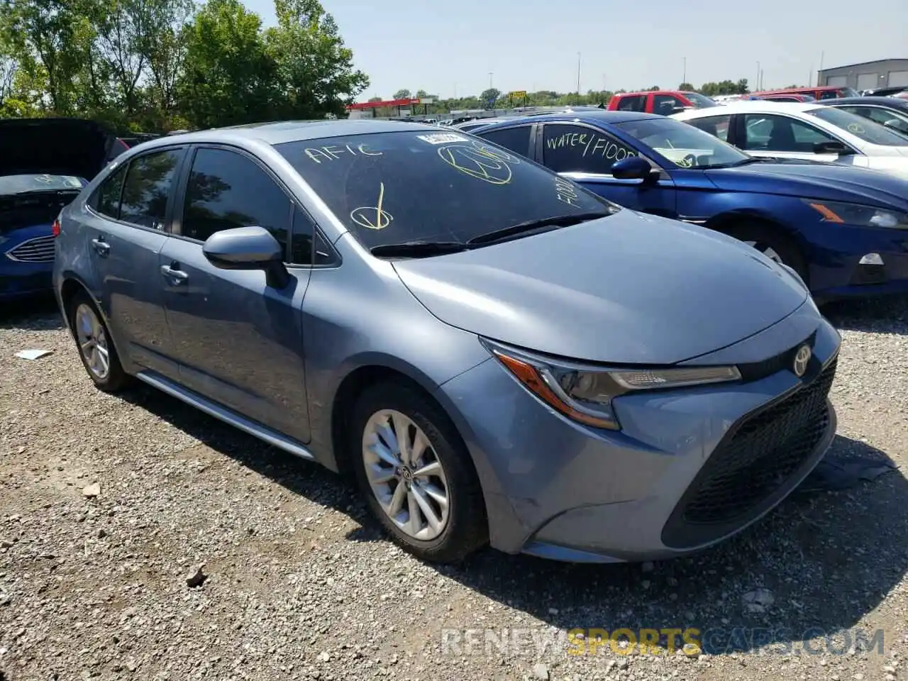 1 Photograph of a damaged car JTDHPRAE3LJ037121 TOYOTA COROLLA 2020