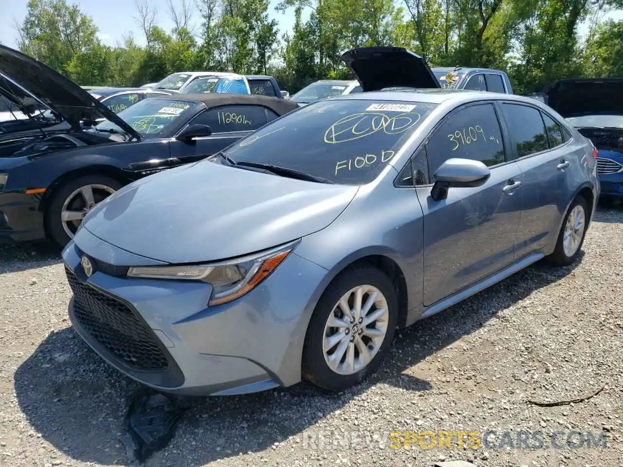 2 Photograph of a damaged car JTDHPRAE3LJ037121 TOYOTA COROLLA 2020