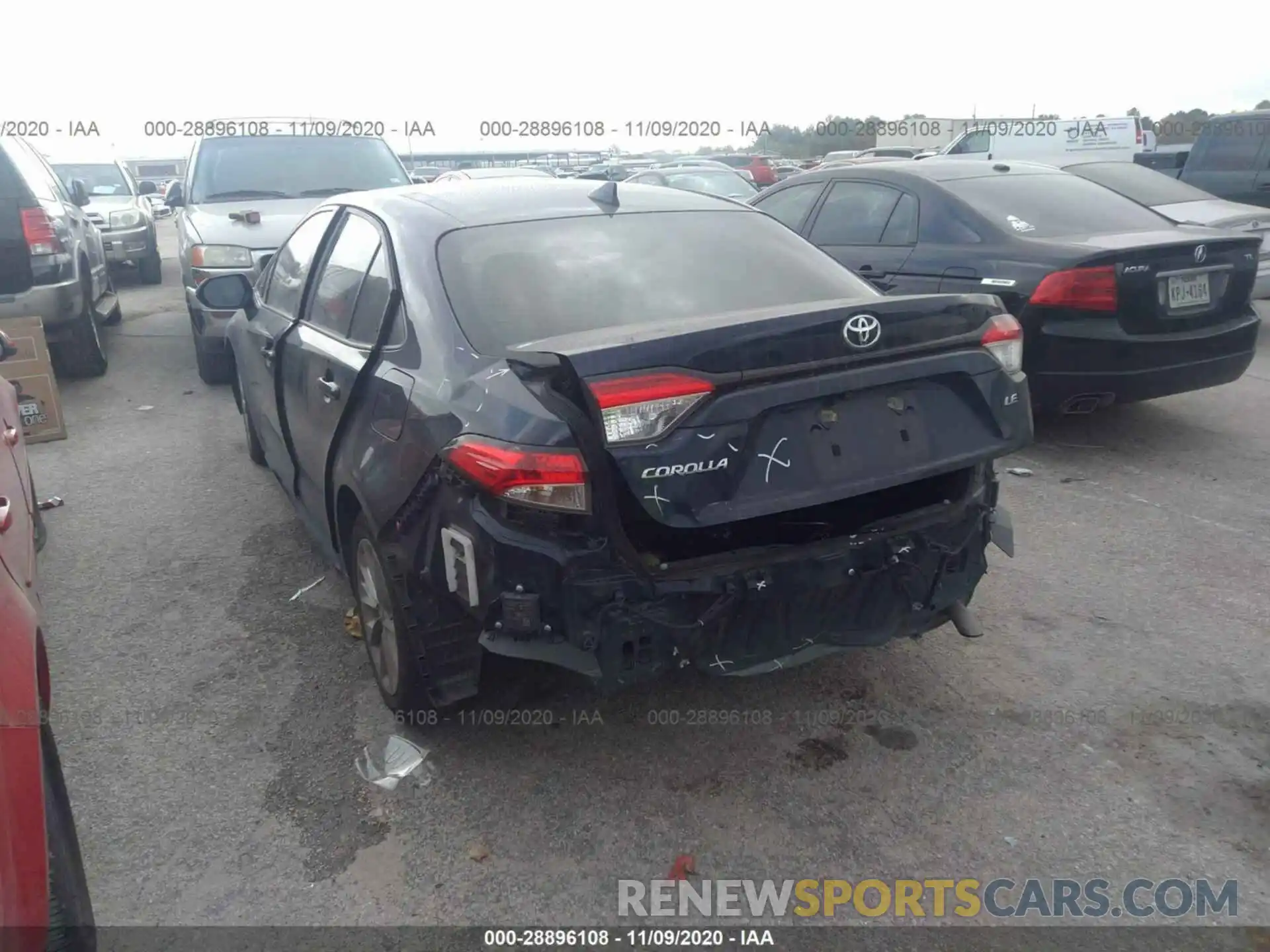 3 Photograph of a damaged car JTDHPRAE3LJ040231 TOYOTA COROLLA 2020