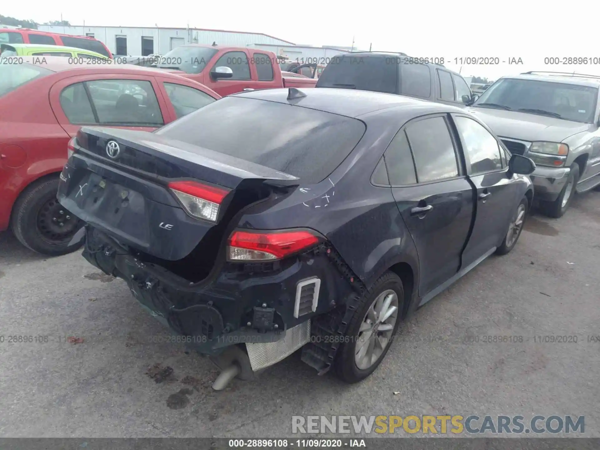 4 Photograph of a damaged car JTDHPRAE3LJ040231 TOYOTA COROLLA 2020