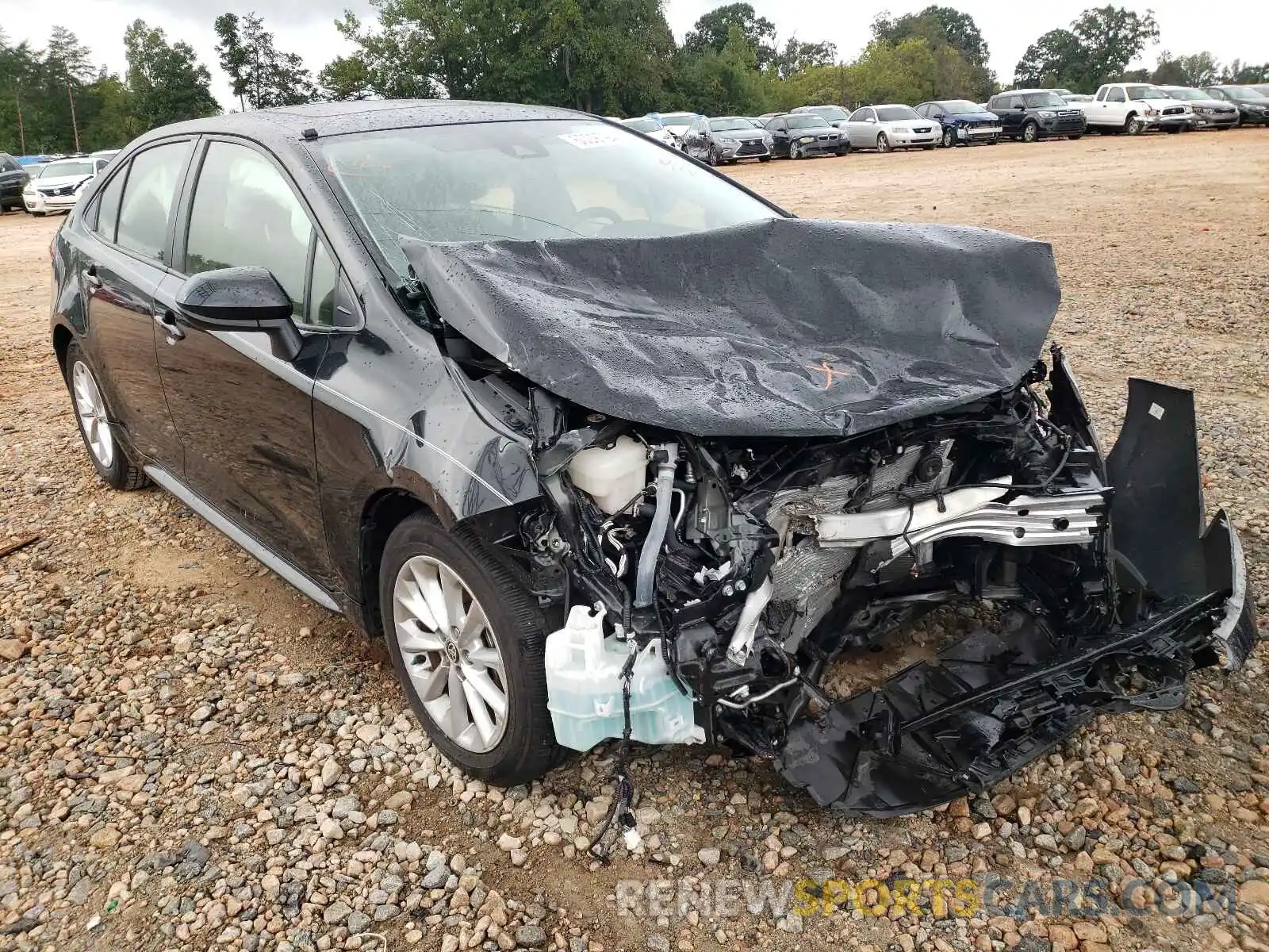 1 Photograph of a damaged car JTDHPRAE3LJ042125 TOYOTA COROLLA 2020