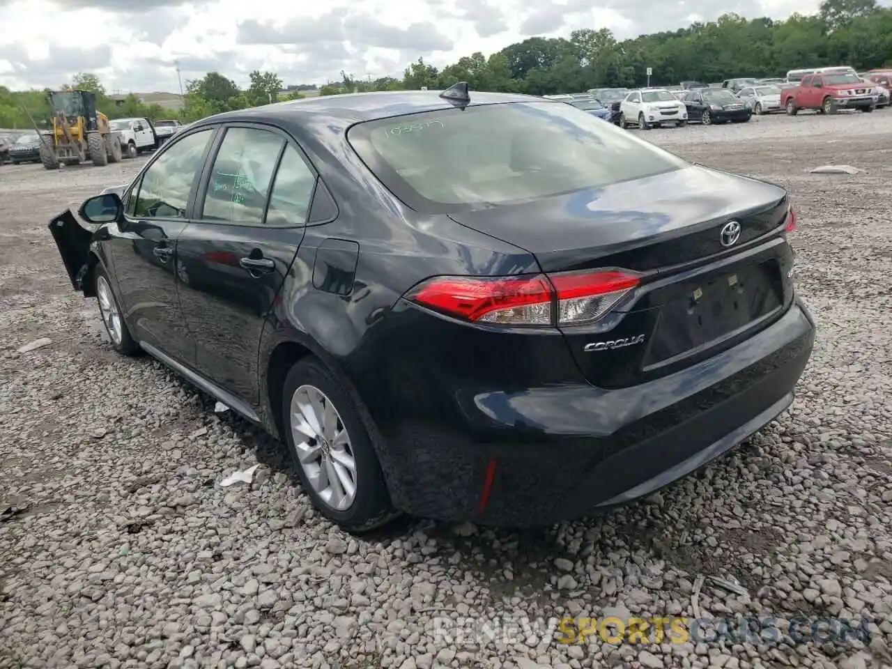 3 Photograph of a damaged car JTDHPRAE3LJ044425 TOYOTA COROLLA 2020