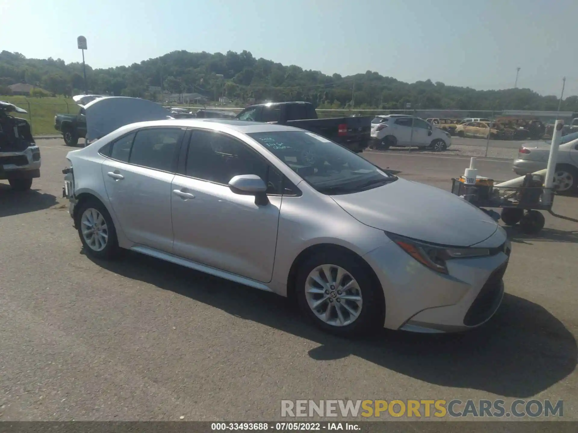 1 Photograph of a damaged car JTDHPRAE3LJ054825 TOYOTA COROLLA 2020