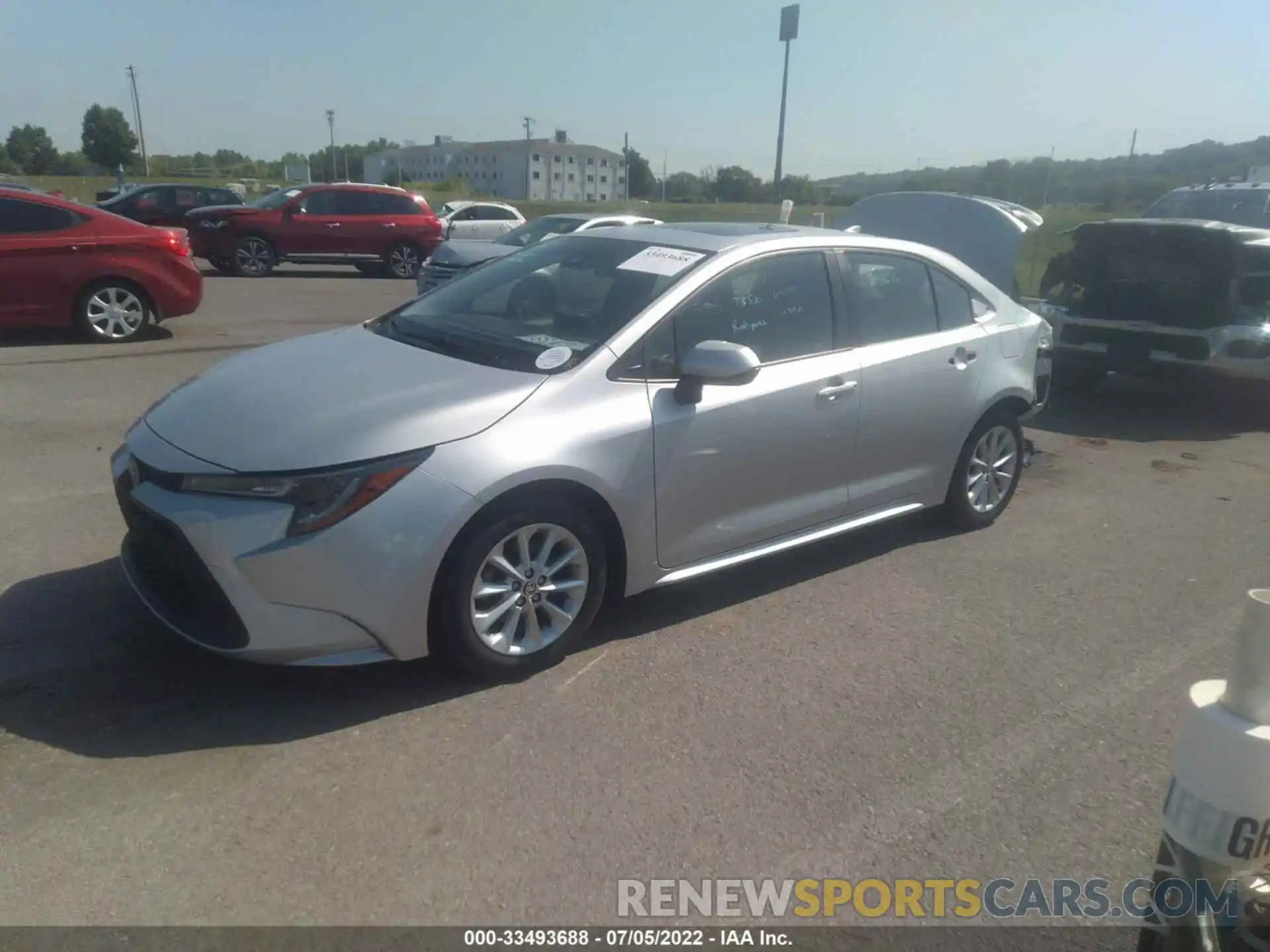 2 Photograph of a damaged car JTDHPRAE3LJ054825 TOYOTA COROLLA 2020