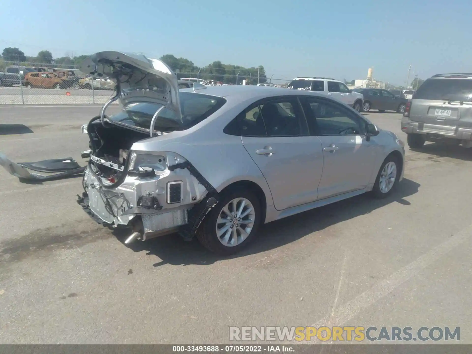 4 Photograph of a damaged car JTDHPRAE3LJ054825 TOYOTA COROLLA 2020