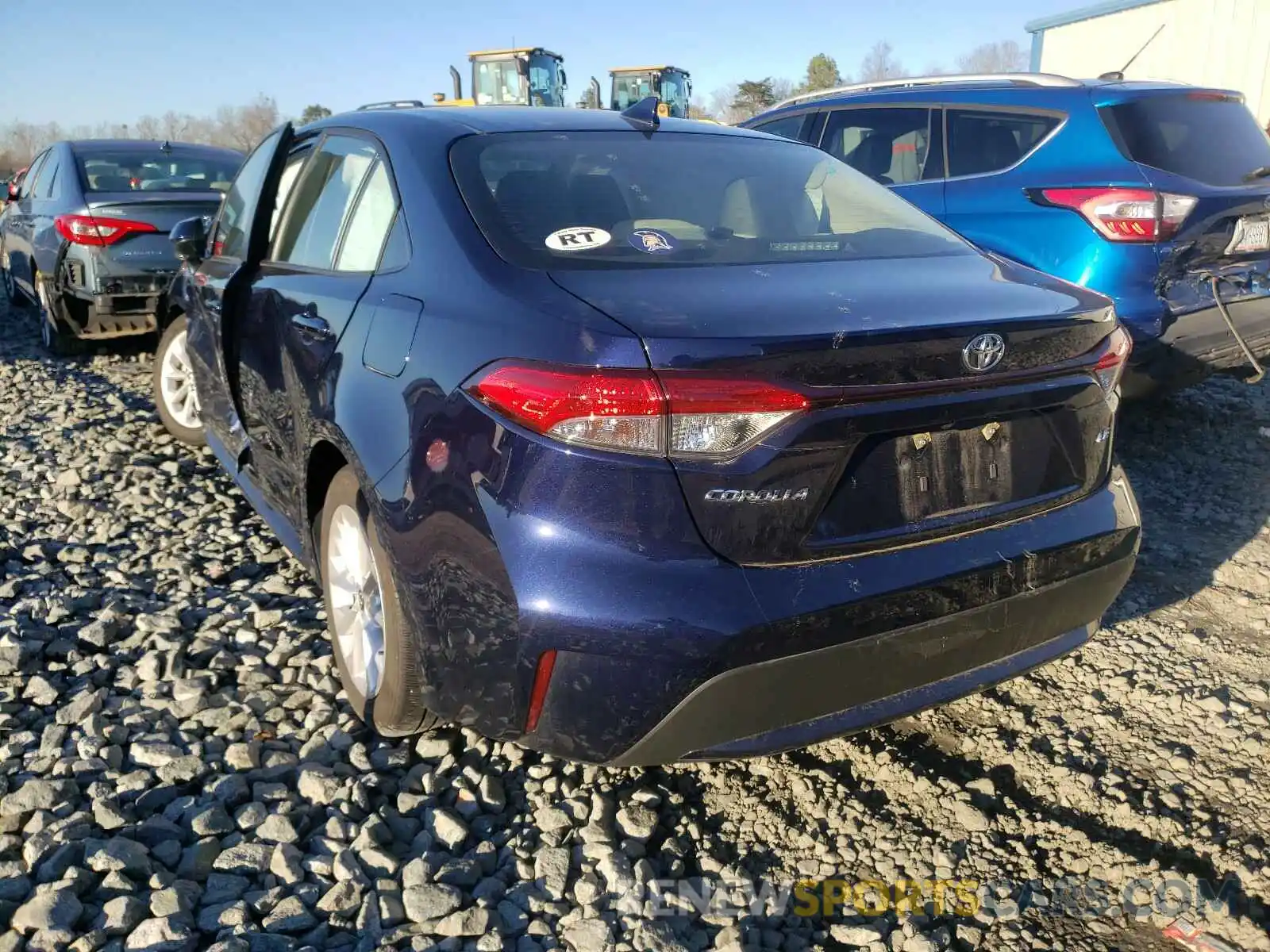 3 Photograph of a damaged car JTDHPRAE3LJ057501 TOYOTA COROLLA 2020