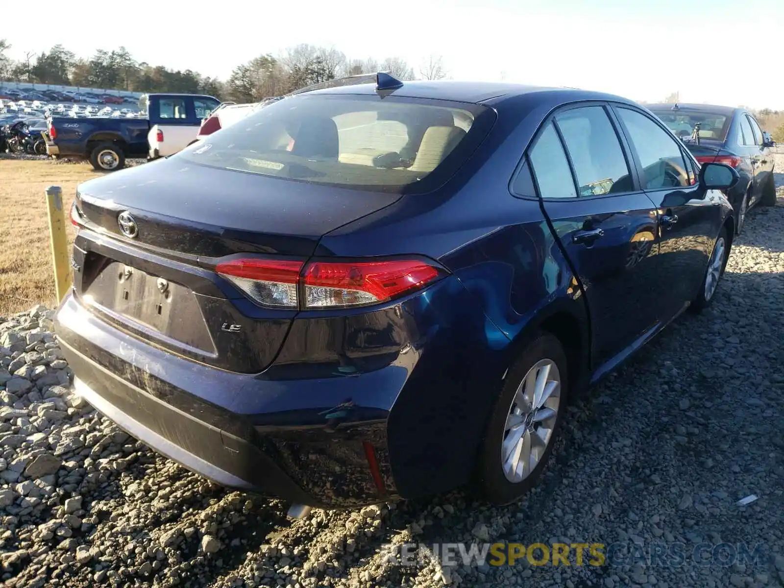 4 Photograph of a damaged car JTDHPRAE3LJ057501 TOYOTA COROLLA 2020