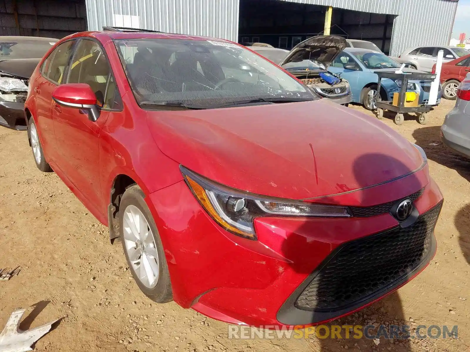 1 Photograph of a damaged car JTDHPRAE3LJ059054 TOYOTA COROLLA 2020